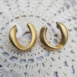 Vintage Monet Horseshoe Style Earrings